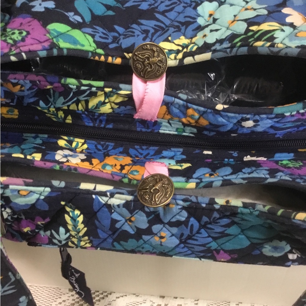 VERA BRADLEY BLUE FLORAL BAG - Picture 8 of 16